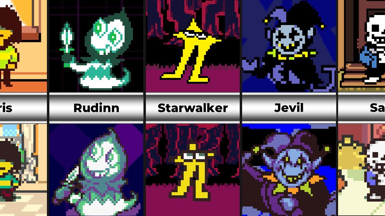 Deltarune/Bound to the Dark World - Sprite Comparison