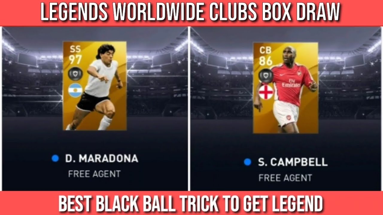 LEGENDS TRICK IN LEGENDS WORLDWIDE CLUBS BOX DRAW | PES 2020 MOBILE