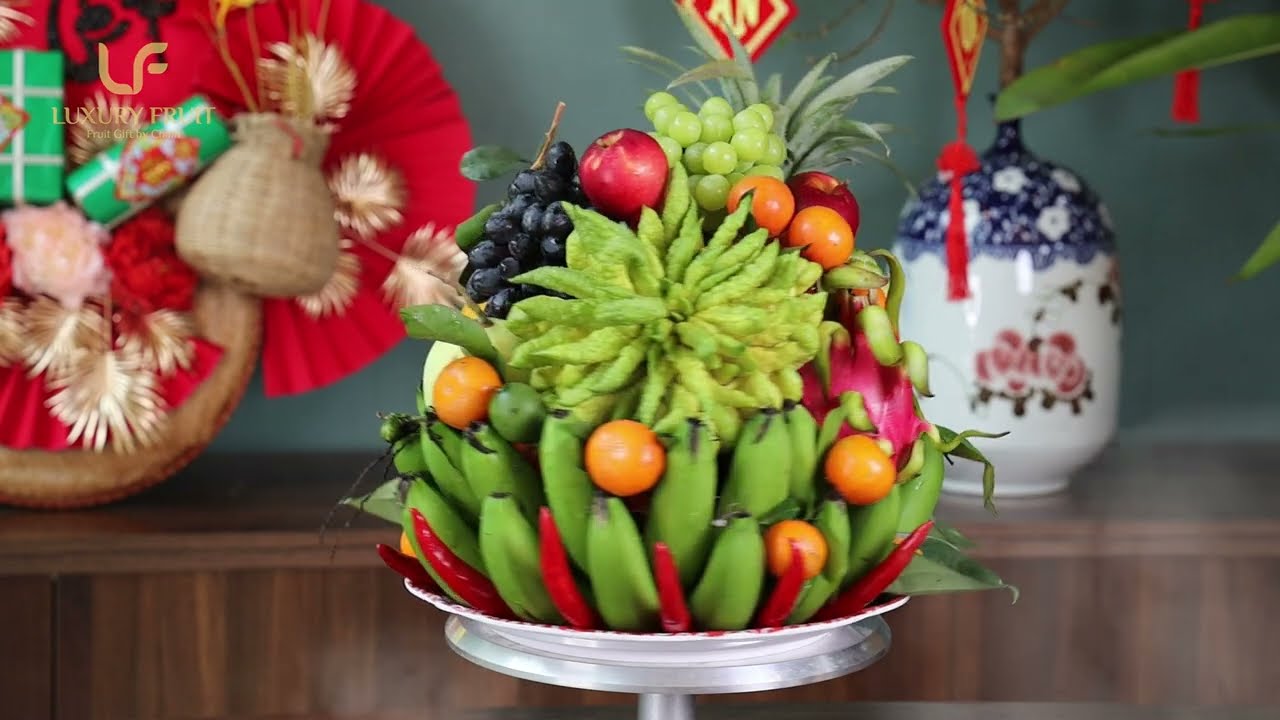 Hướng dẫn bày mâm ngũ quả ngày Tết truyền thống miền Bắc mang ý nghĩa Ngũ hành tài lộc