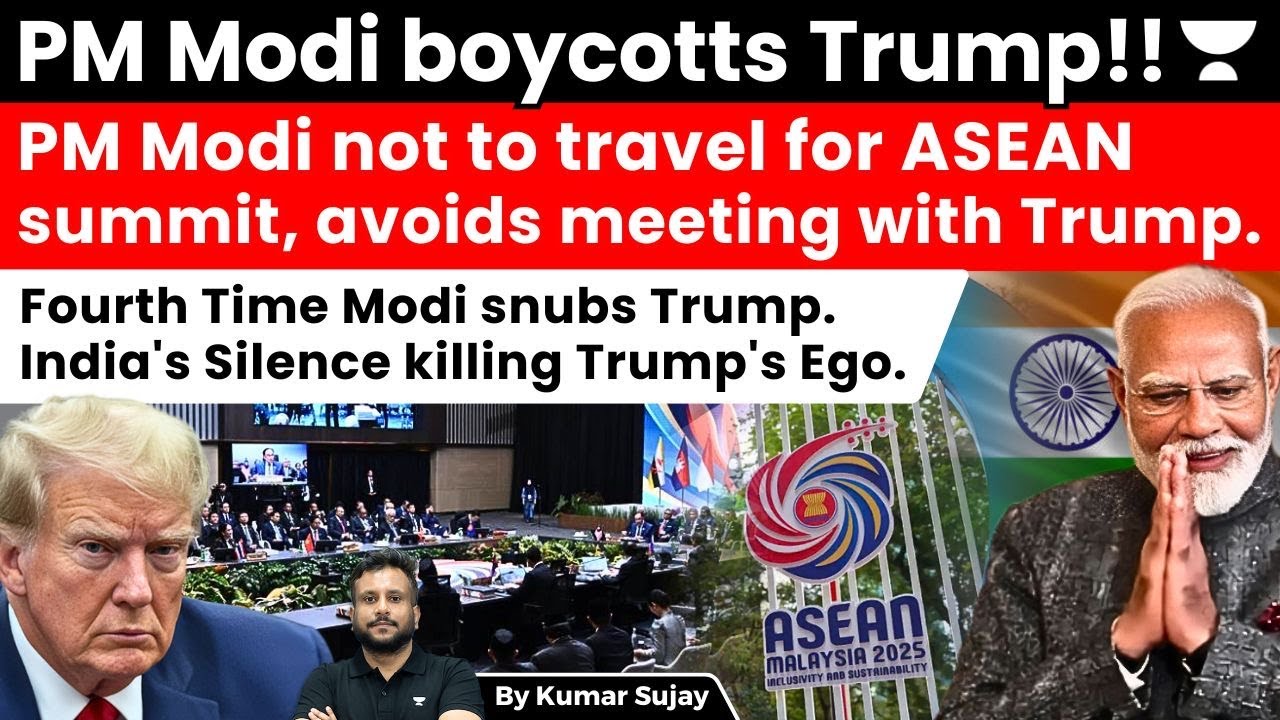 PM Modi to skip Asean Summit in Kuala Lumpur, no meeting with Trump this year.