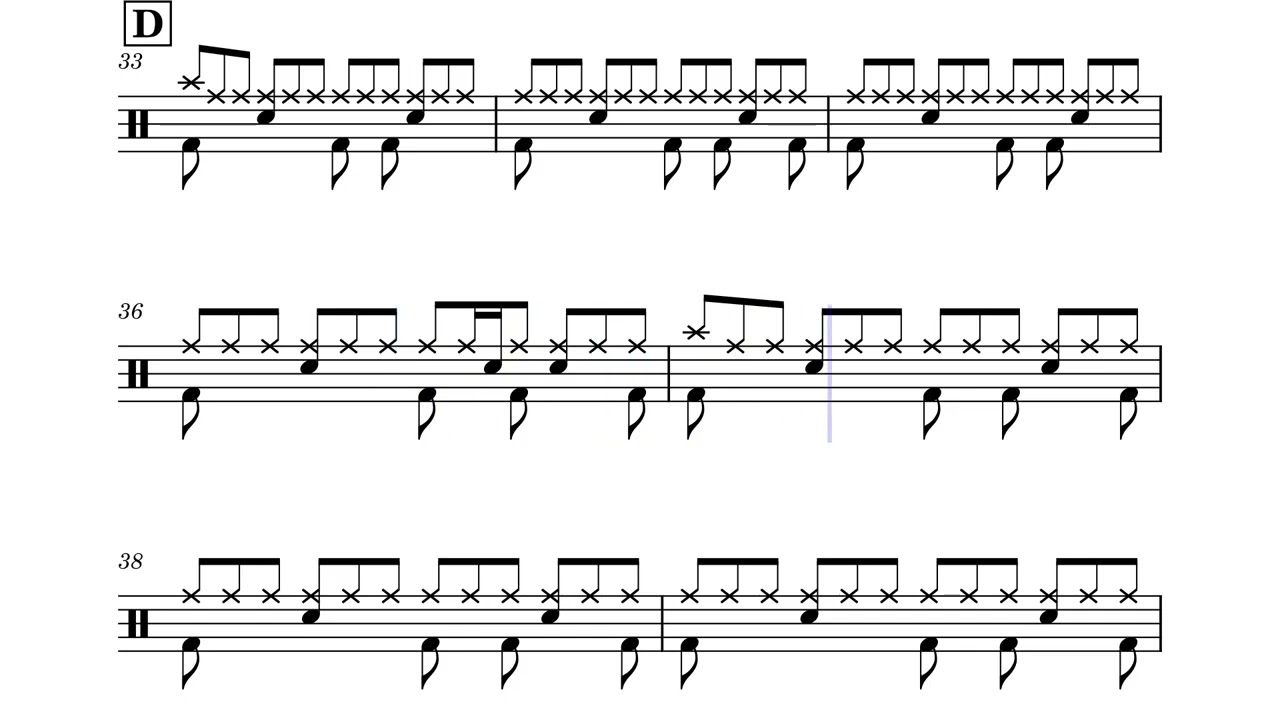 へび (Hebi) – ヨルシカ (Yorushika) | Drum Kit Score