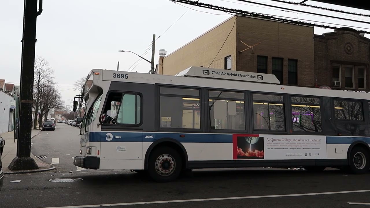 MTA Bus: Jamaica-165 St bound Orion VII HEV 3695 Q41 at Rockaway Blvd/Liberty Av