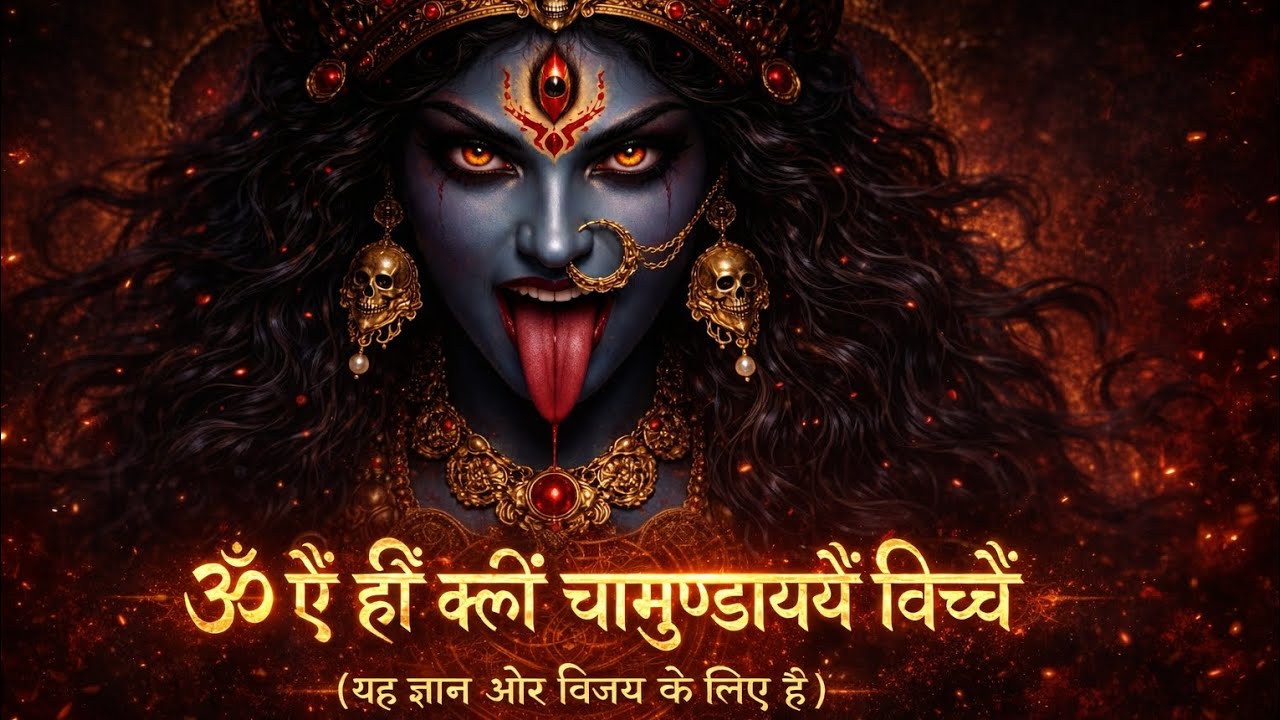 Maa Kali Mantra Jaap |Powerful Kali Mantra for Shakti & Vijay #bhakti#mantra #mantrachanting#kali