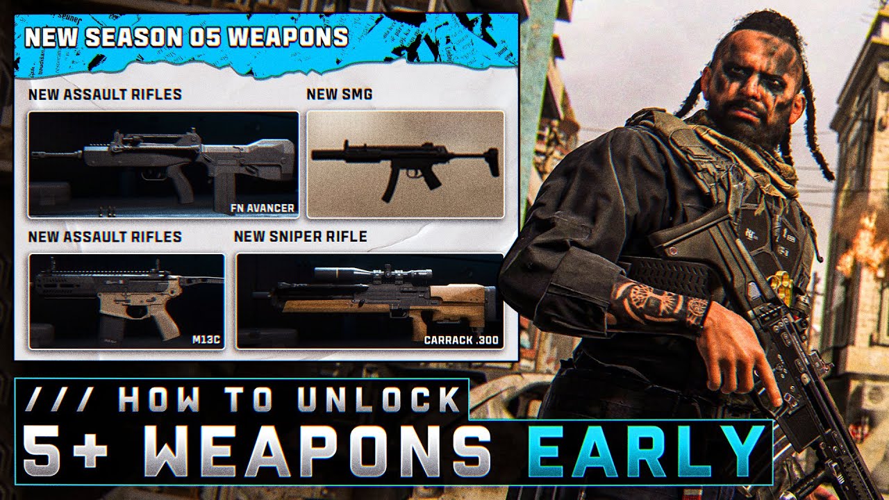 The 6+ NEW MW2 Weapons & How to Unlock Them ASAP (All Modern Warfare 2 Season 5 Weapon Challenges)