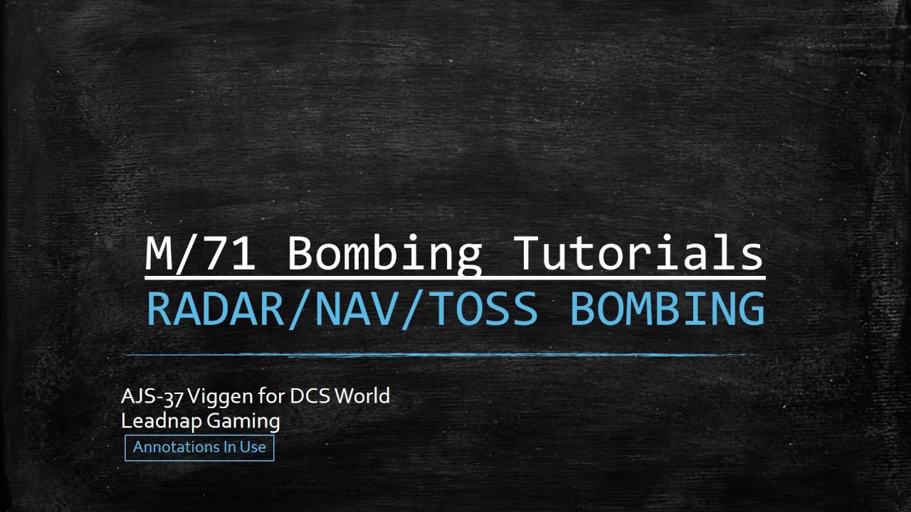 DCS AJS-37 Viggen Bombing Tutorial - Radar Release (4/4)