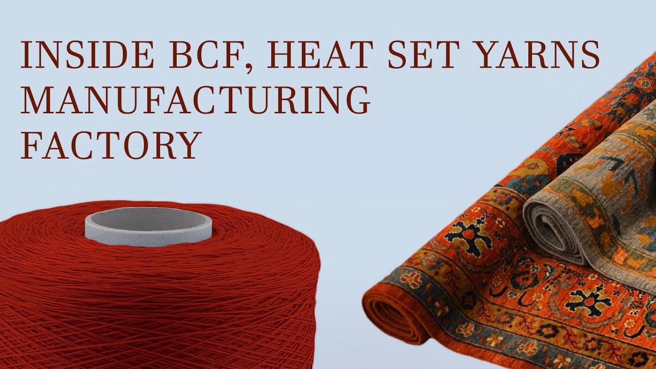Golden Yarn: Polypropylene Yarn Manufacturing Process for Carpets #BCFYarn #HeatSetYarn
