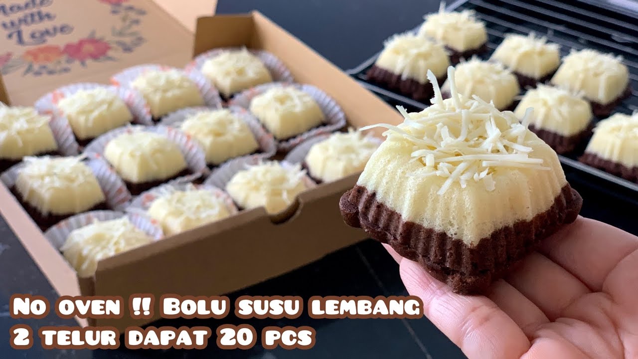 Laris manis!! 2 telur dapat 20pcs, Bolu susu lembang mini lumer. Cocok buat ide jualan / snack box