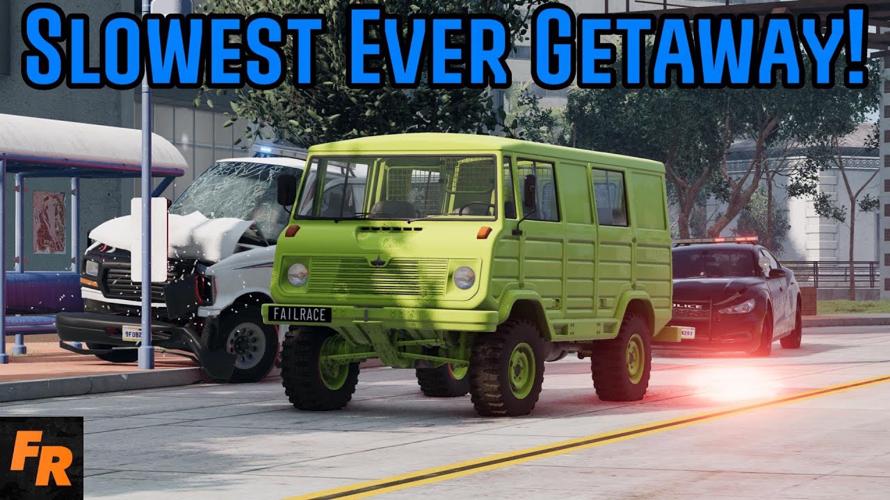 The Slowest Ever Getaway Cars - BeamNG Drive Mods