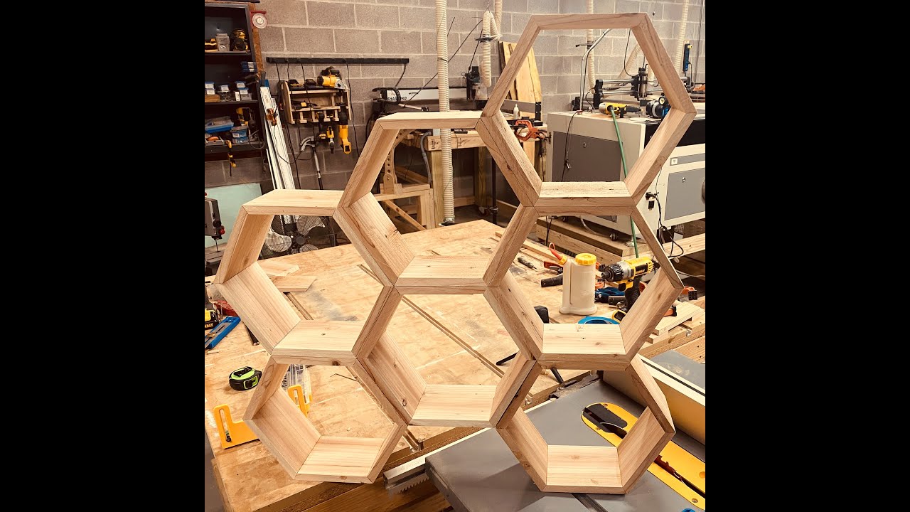 DIY Hexagon/Honey Comb Shelves