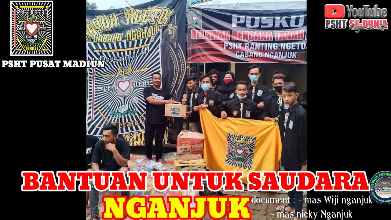 PSHT  Pusat Madiun Peduli Bencana Nganjuk,