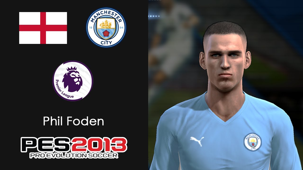 PHIL FODEN (Inglaterra & Manchester City) PES 2013 face