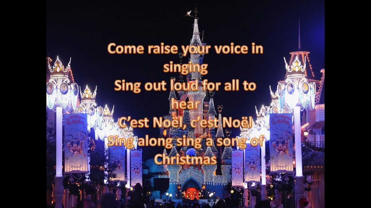 Chante, c'est Noël with lyrics