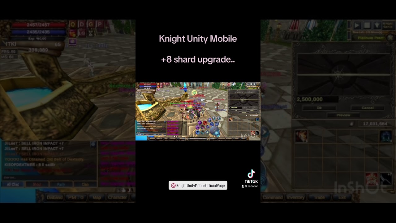 Knight Unity Mobile +8Shard Upgrade #knight #knightonline #knightonlineupgrade @NowaOnlineWorldOfficial