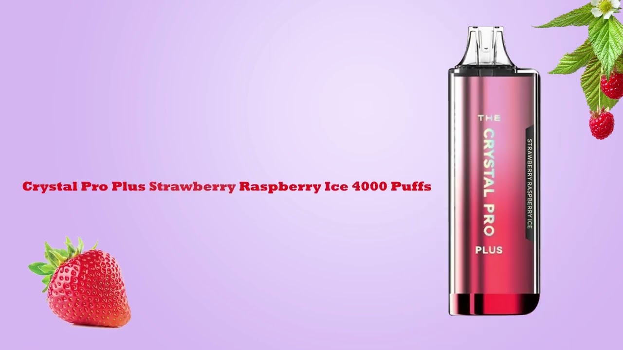 the Crystal pro plus Disposable Vape || feature of Strawberry Raspberry ice || #bestvapes #crystal
