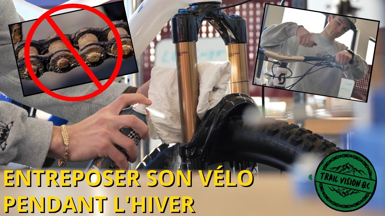 Comment entreposer et entretenir son vélo pendant l’hiver??❄️