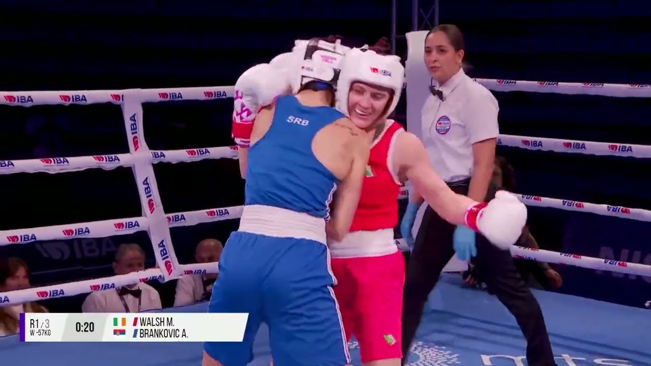 R32 W57kg WALSH MICHAELA (IRL) vs BRANKOVIC ANDELA (SRB) | IBA WWCHs Ni&scaron; 2025
