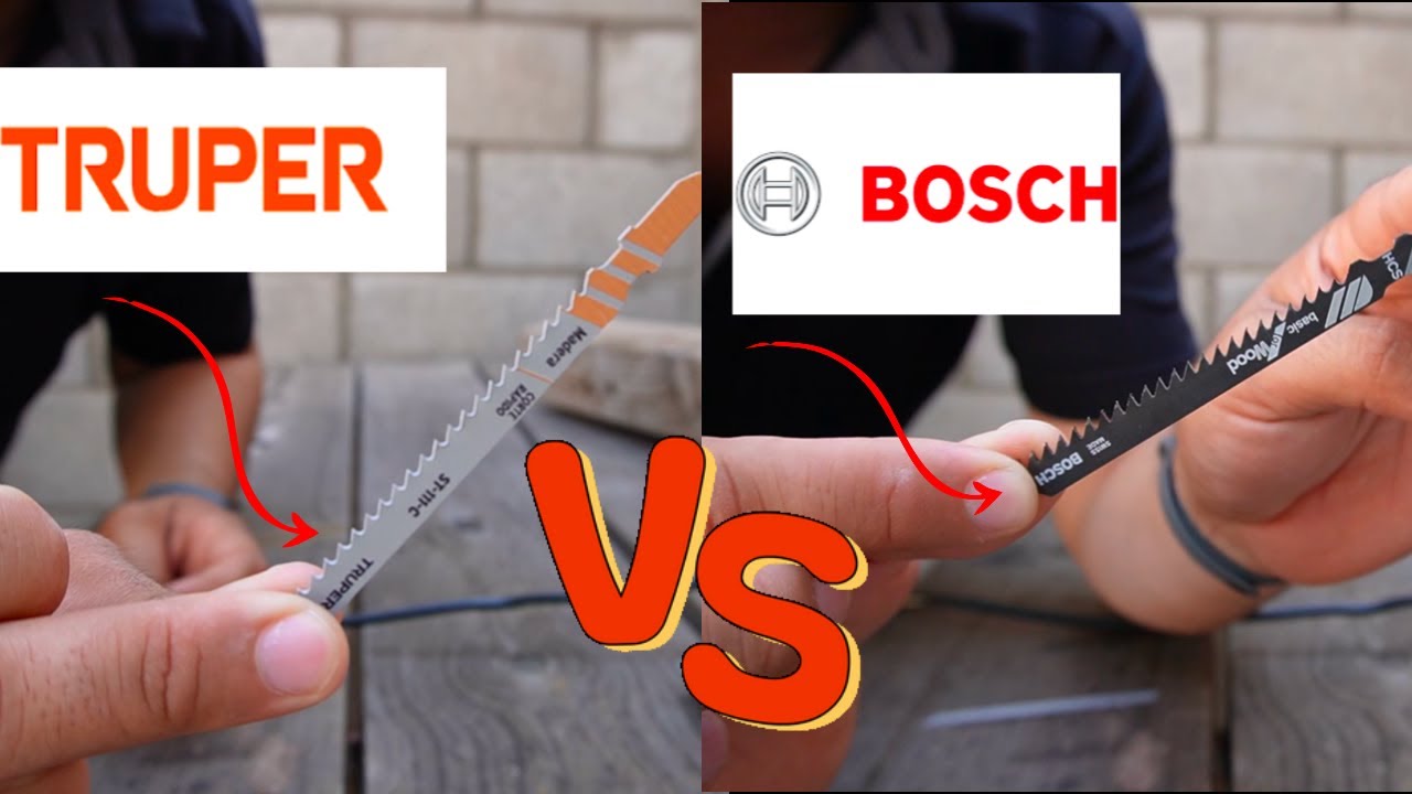 TRUPER VS BOSCH...Comparación seguetas para caladora