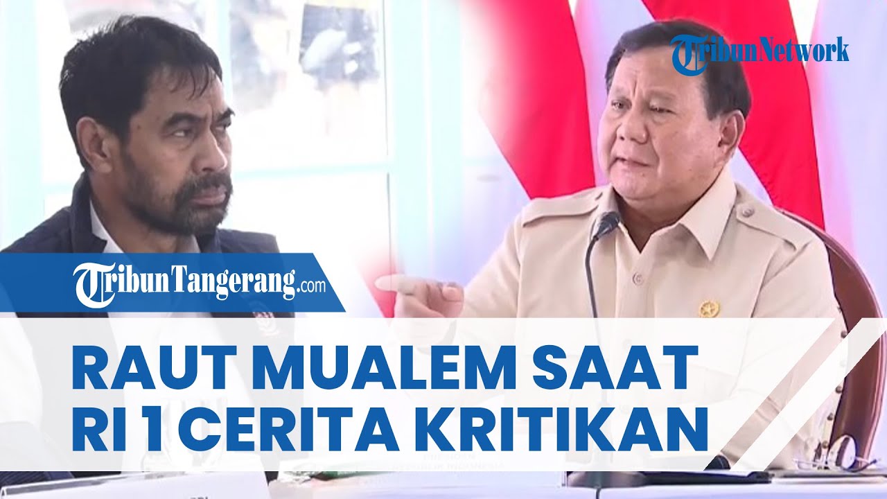 RAUT WAJAH Gubernur Aceh Mualem saat Prabowo Cerita Menteri 'Dihujat' gegara Turun ke Lokasi Bencana