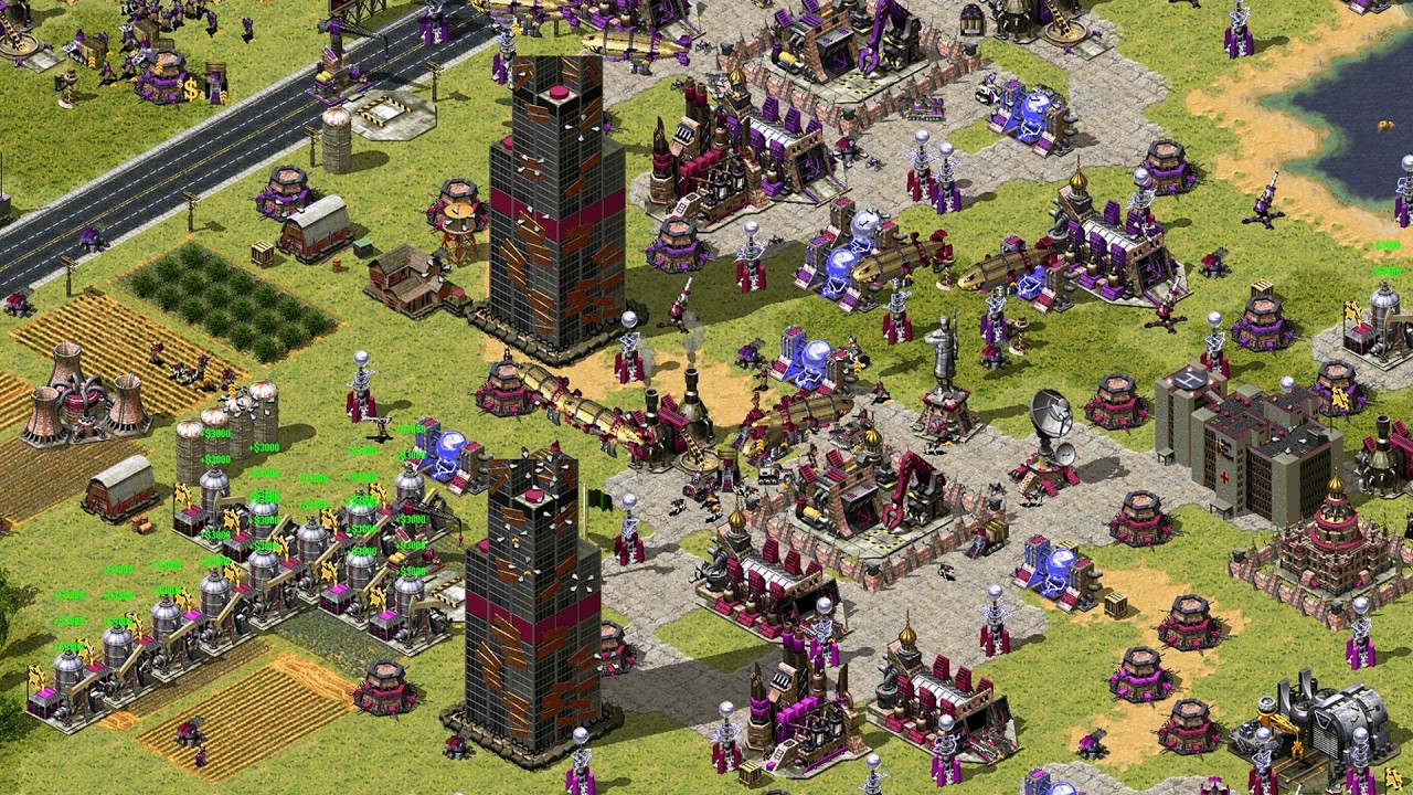 Red Alert 2 Gameplay - Unholy Alliance - Nightmare AI (7vs1)