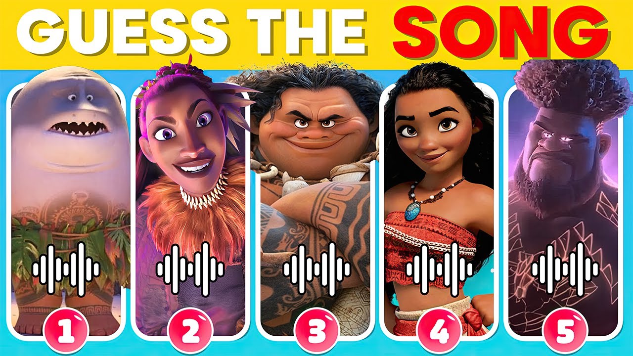 Guess The Moana 2 We're Back Characters by Voice 🌊🏝️🌺 Moana 2 We're Back Movie Quiz  | Great Quiz
