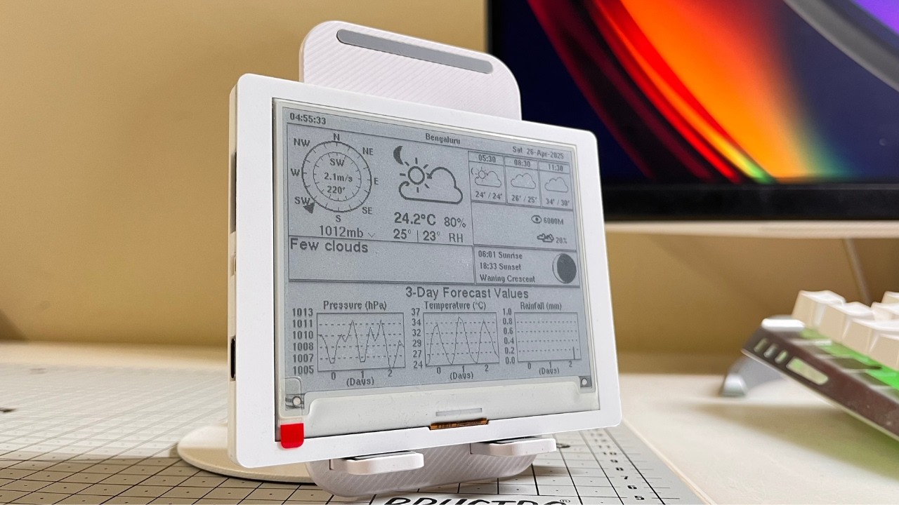 ESP32 + E-Paper = The Coolest Weather Station Ever! ❄️🔥