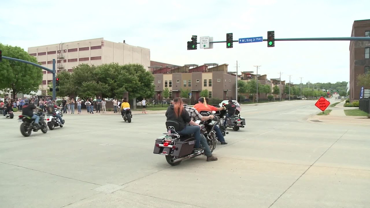BIKER DAD: Hundreds gather to honor the life of a biker killed by a 15-year-old unlicensed driver