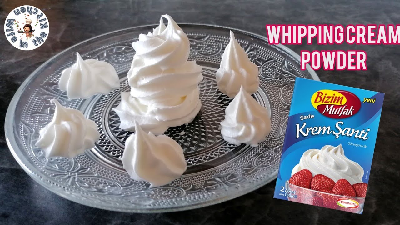 No Fail Whipped Cream With Whipping Cream Powder in 3 Minutes | Krem Santi