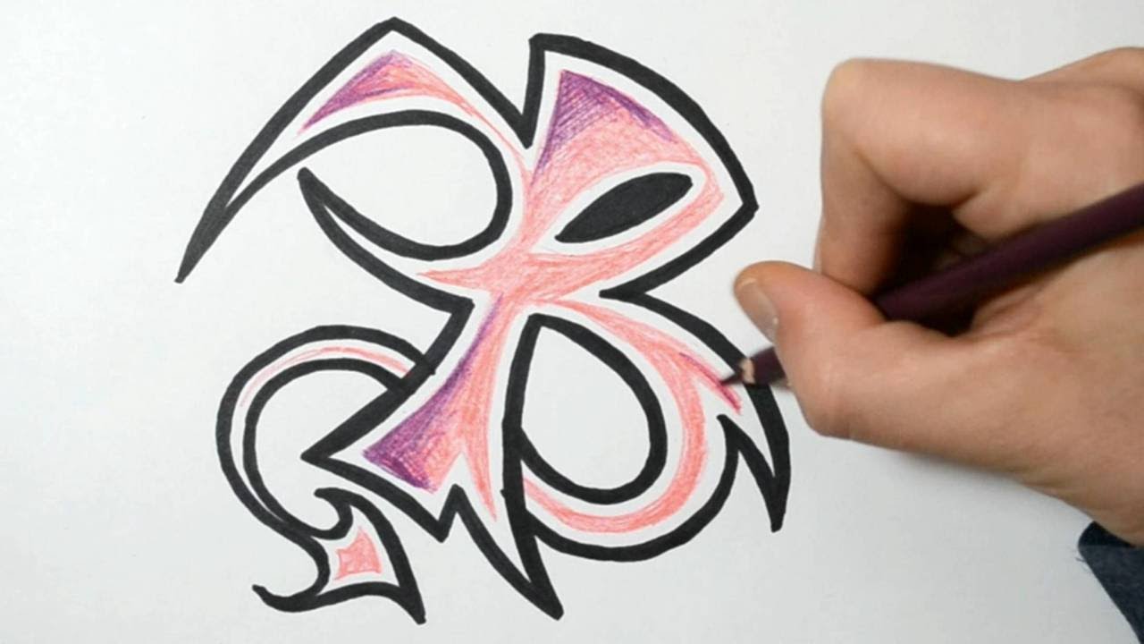 How to Draw Wild Graffiti Letters - B
