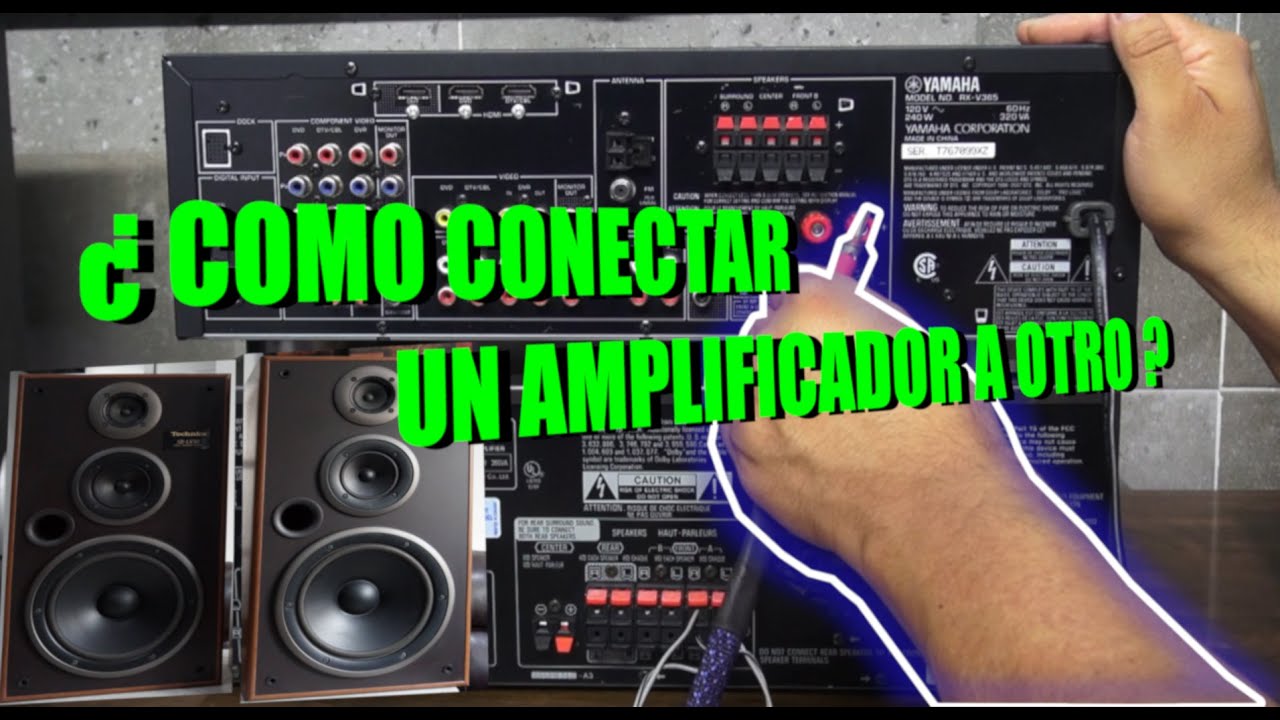 COMO PASAR SEÑAL DE  UN AMPLIFICADOR A OTRO