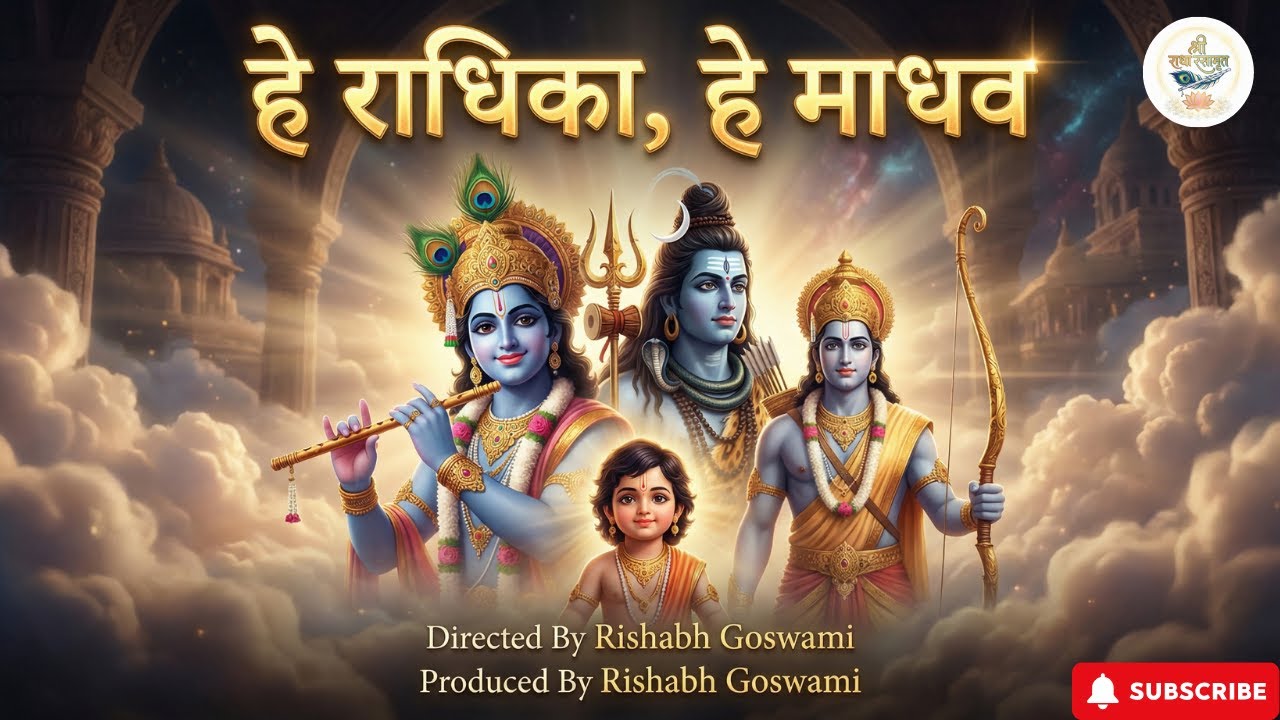 हे राधिका, हे माधव, । Hey Radhika, Hey Madhav। Krishna bhajan । #kanha #krishna
