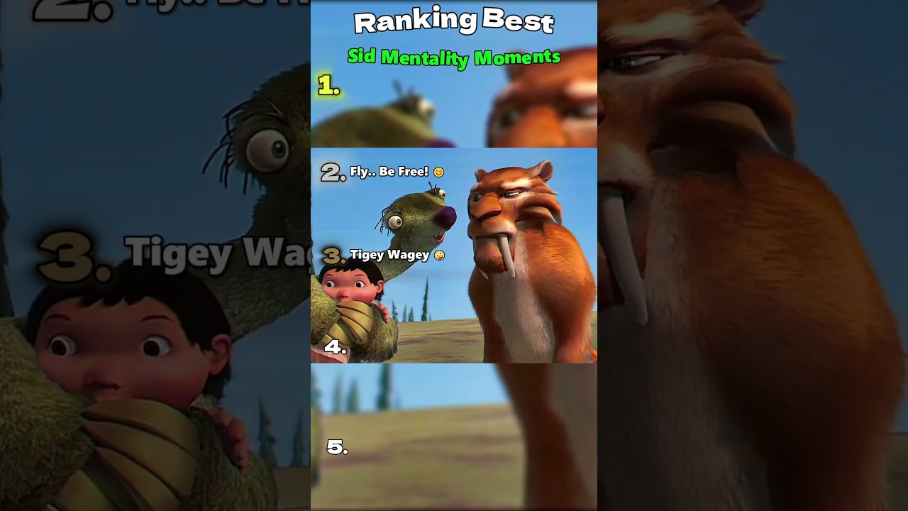 Ranking Best of SID  WILD Mentality Moments from Ice Age! 😇