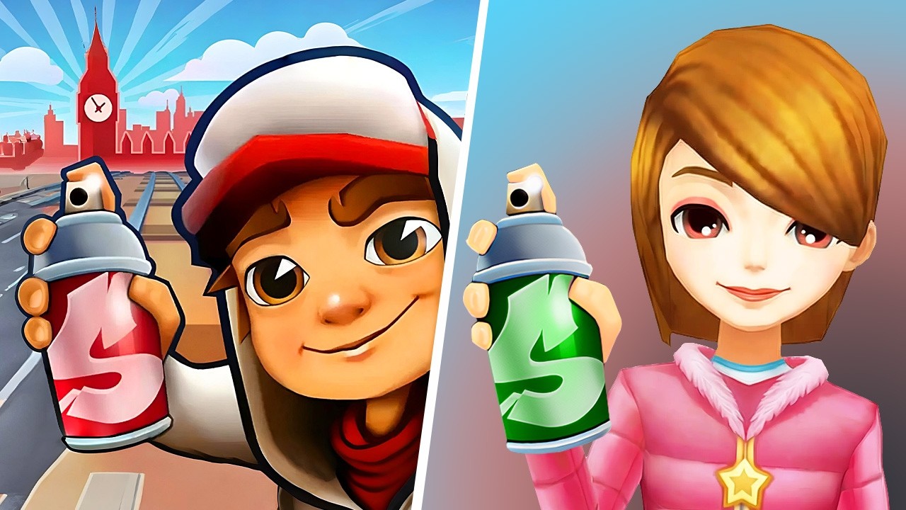 Subway Surfers VS Subway Princess Run, Subway Surfers Cartoon Game, Gameplay Adventure Subway Race