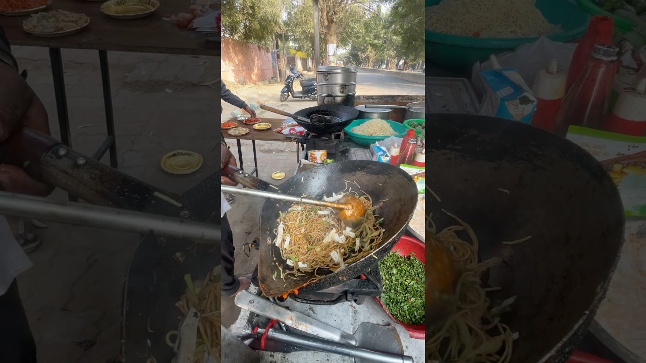 Paneer noodles in jsut 50₹ #lucknow #streetfood #food #viral #shorts #trending #paneernoodles #1m