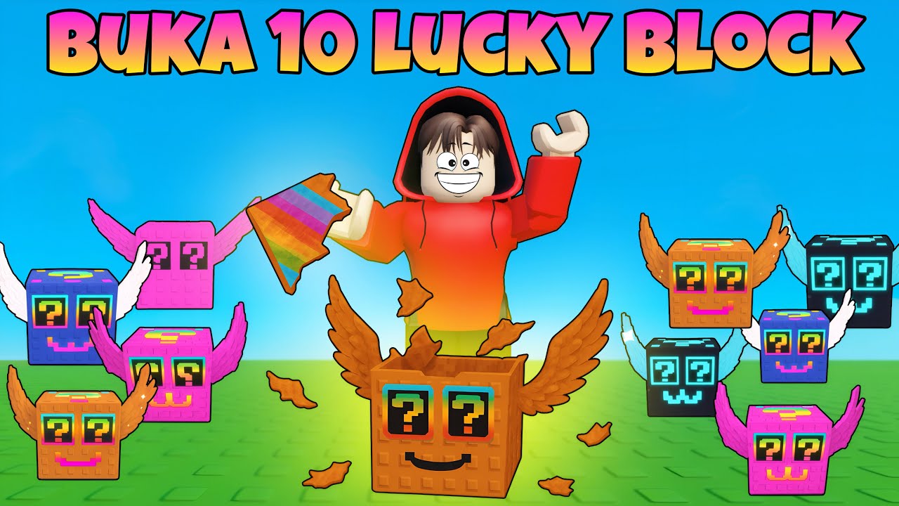 Yuta, Mio Dan Baby Celine Buka 10 Lucky Block Di Steal A Brainrot