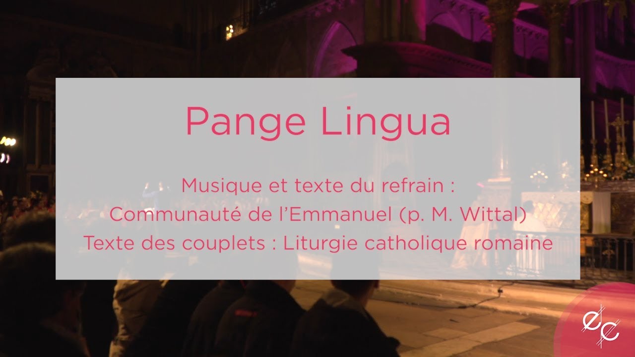Pange lingua - Ecclesia Cantic 2019