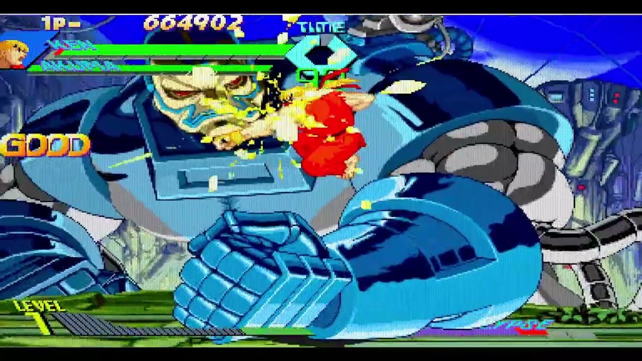Gameplay x men vs street fighter retro MAME