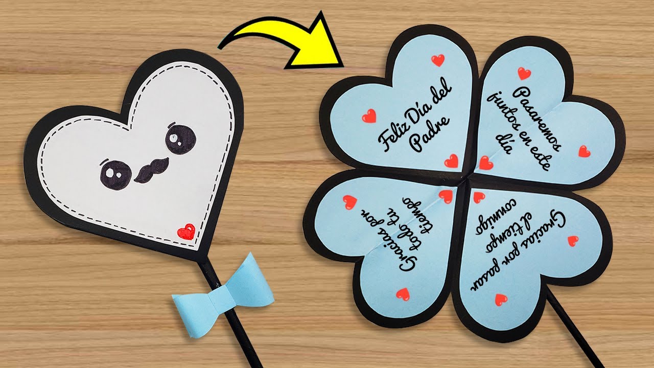 🎀Corazón plegable para el día del padre💙🎀 Gift idea father's Day 💙 Especial día del padre