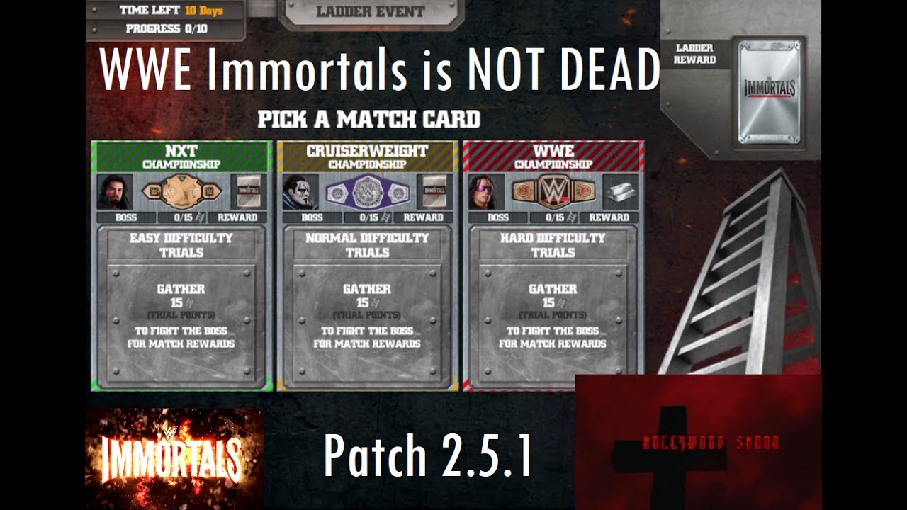 WWE Immortals is NOT Dead! - Patch 2.5.1 Ladder Event
