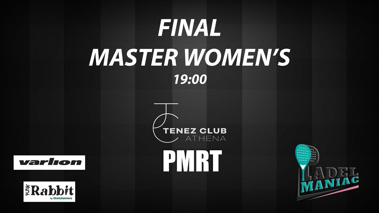 MASTER WOMEN'S _FINAL / PMRT _ TENEZ CLUB ATHENA (25.6.2023) #padel #livestream