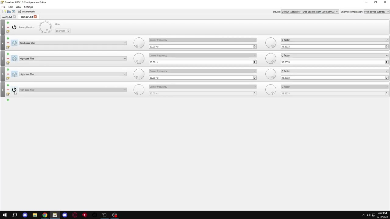 Discord Packing STAM Set