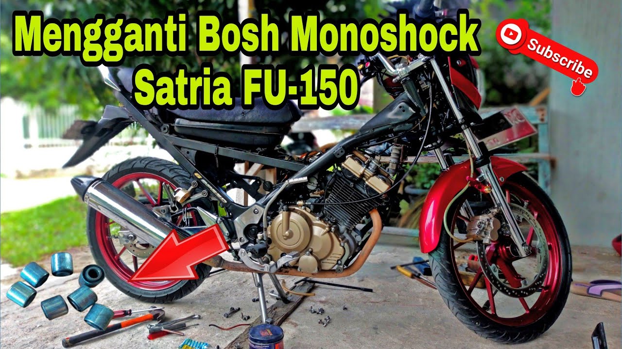 #satriafu Cara Mengganti Bosh Monoshock Satria FU 150 | @guh__official3521