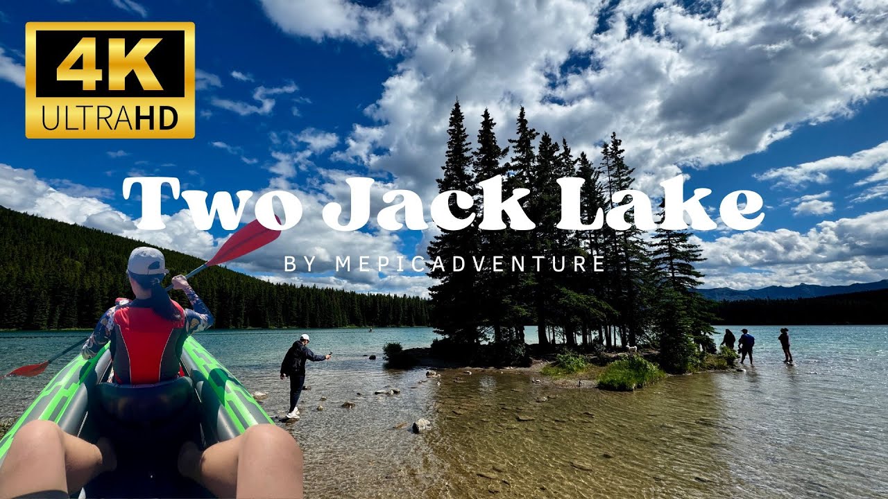 [4K Tour] Two Jack Lake Kayak | Banff National Park Scenic Paddle