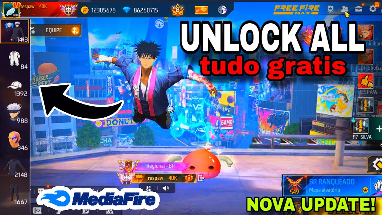 SAIU! UNLOCK ALL NOVA ATUALIZAÇÃO ENVIANDO PRESENTE  (TUTORIAL ATUALIZADO UNLOCK) TODAS SKIN GRATIS✅