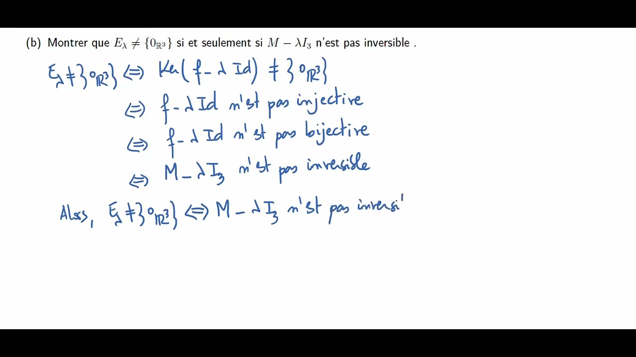 Exercice sur les matrices semblables - Partie 1