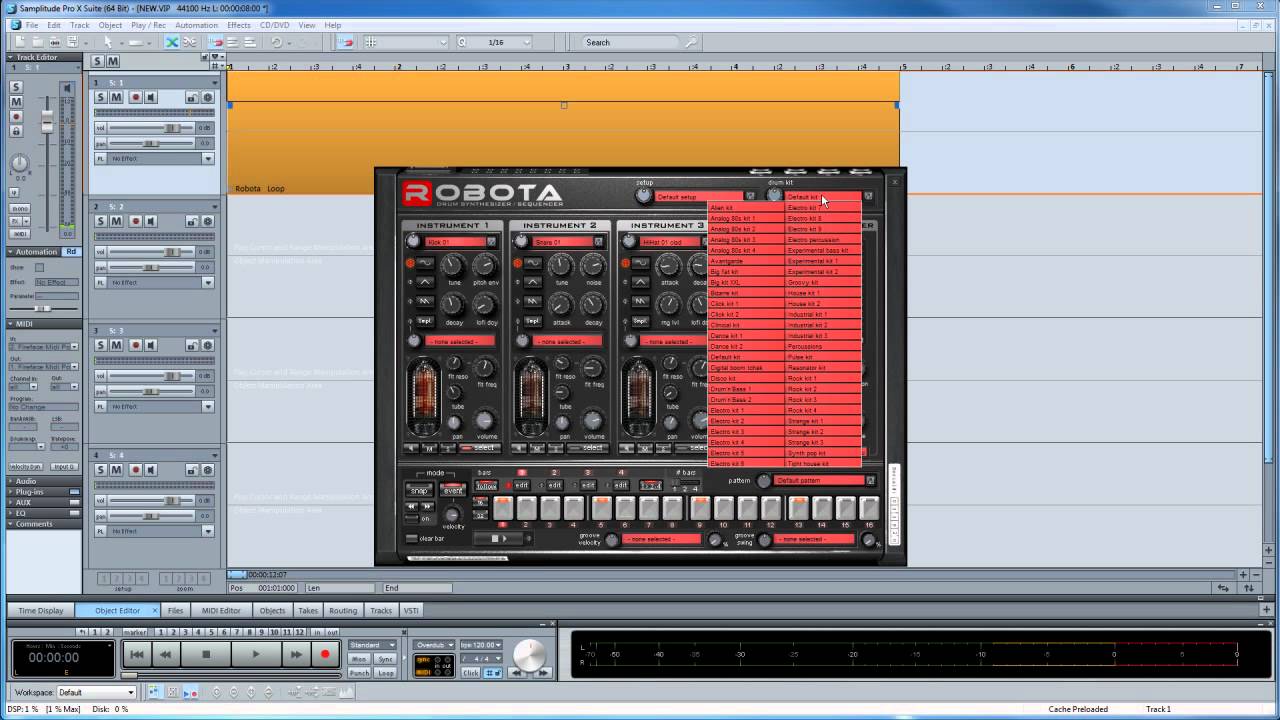 Samplitude Pro X: Enabling the Robota (V11) VSTi in Pro X