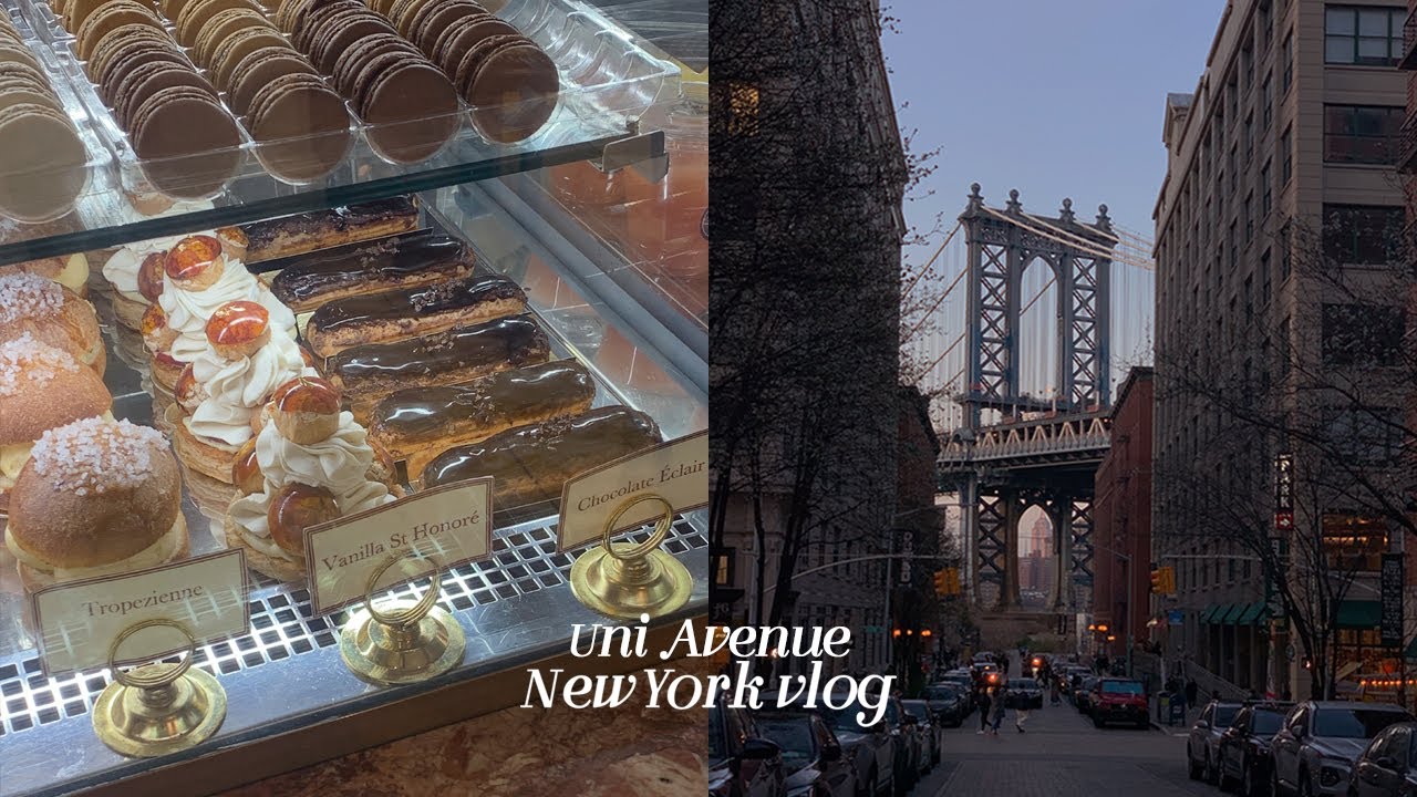 NY vlog. 뉴욕 선셋 맛집! 파리 감성 가득한 프렌치 베이커리 소개. 맨해튼 맛집들. 뉴욕 프리랜서의 일상 브이로그