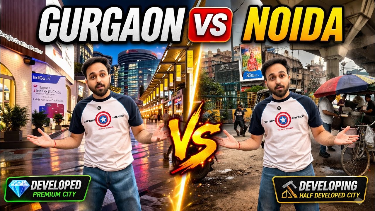 Noida vs Gurgaon &ndash; Reality Check 😳