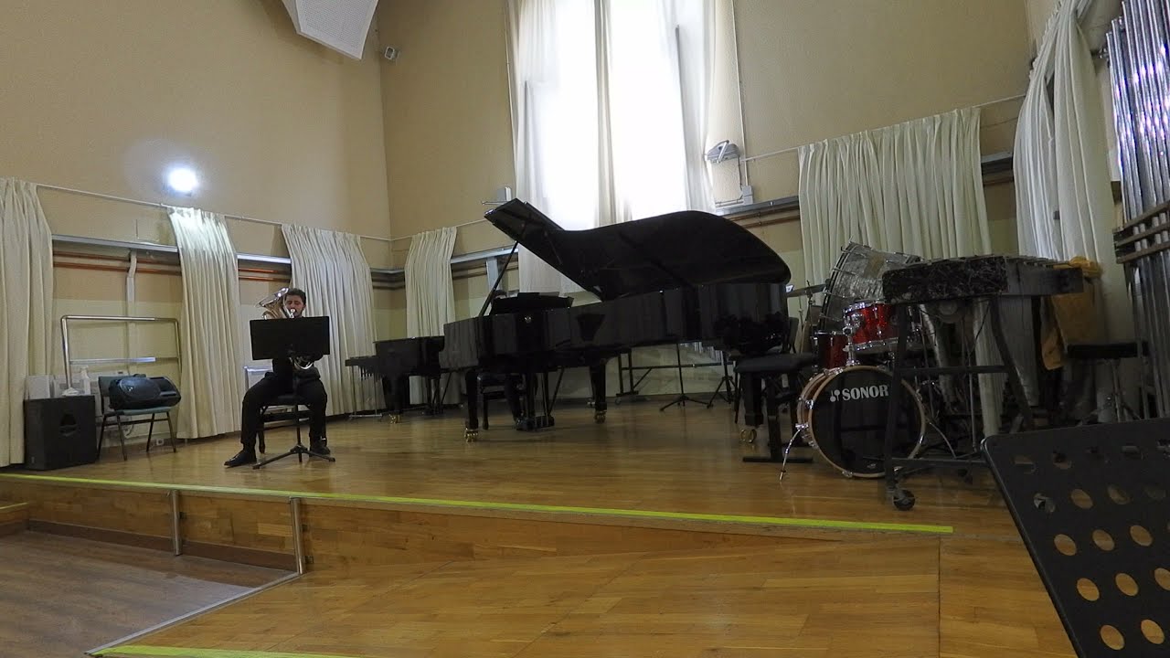 Diego Lagares Lepe. Euphonium Concerto, Vladimir Cosma. Aula de Tuba del CSM de Sevilla