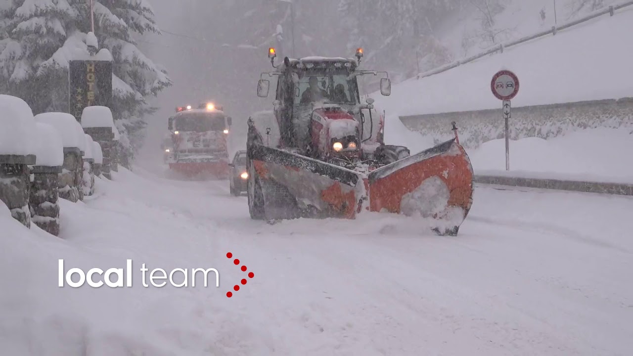 La nevicata si fa fittissima: Limone Piemonte ore 11.00 del 2 dicembre 2017