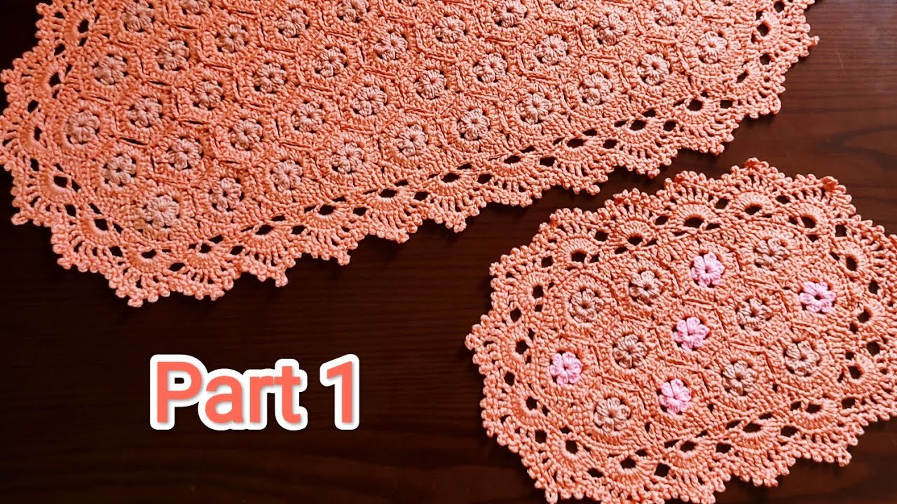 Beautiful Oval Shaped Table Runner / Place Mat Tutorial |  Part 1